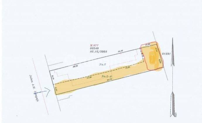 For Sale 464m2 Land Plot in Petojo, Central Jakarta