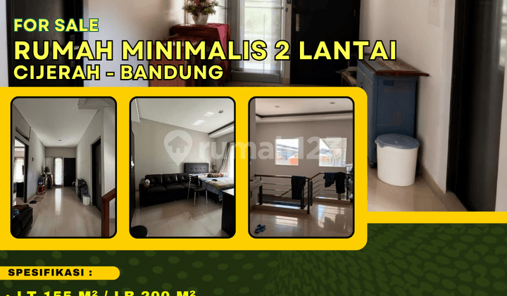 Bagus !!! Jual Rumah Minimalis 2 Lantai Istana Sudirman Cijerah