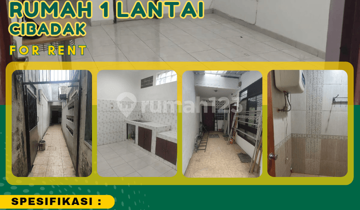 Murah !! Sewa Rumah 1 Lantai Cibadak Dekat Astana Anyar, Sudirman