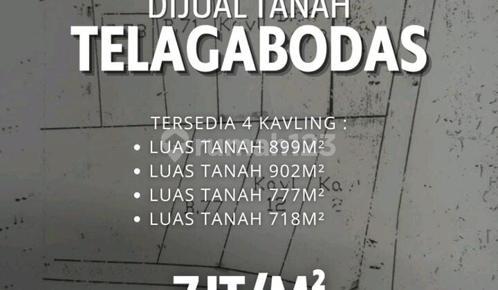 Cheap Land Plots Telagabodas Semeru! 7 Million/ m²