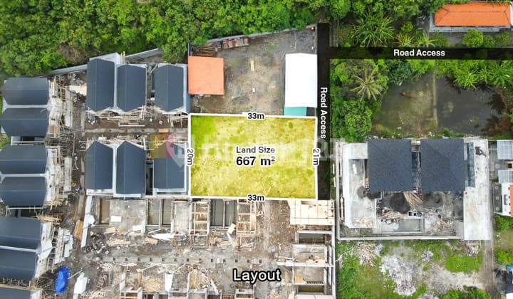 Tanah Sewa Sangat Langka Di Sanur Area Villa Dekat Dengan Dyatmika School