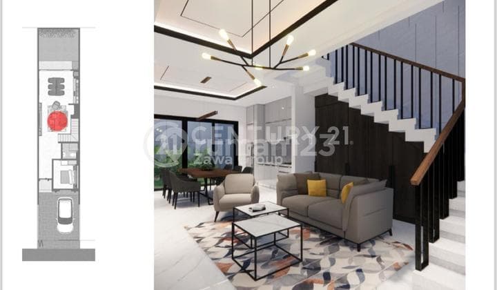 For Sale New 2-Story West-Facing House in North Meruya, West Jakarta