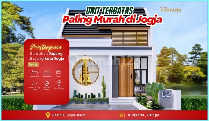 Rumah Murah Yogyakarta One Gate System Nuansa Jepang