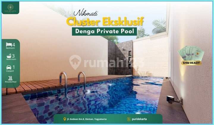 For Sale House Near Ringroad Sleman One Gate System Swimming Pool