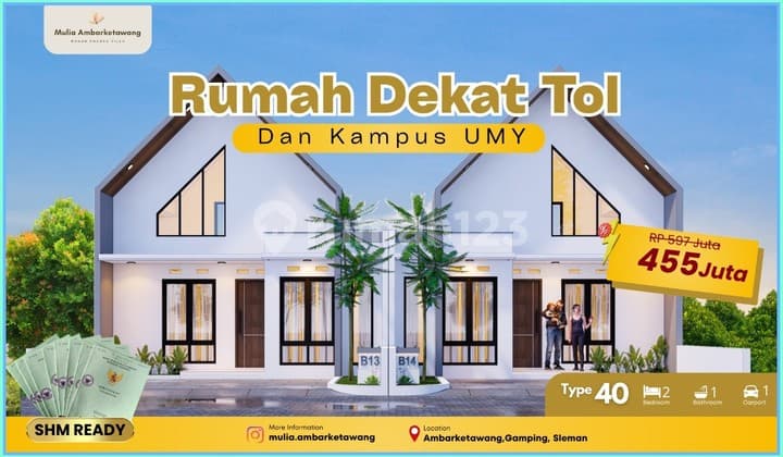Rumah Minimalis Sleman Dalam Cluster Dekat Rs Pku Gamping