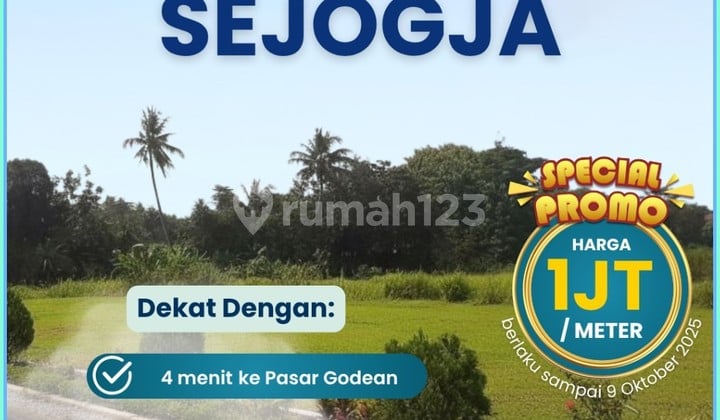 Jual Tanah Kavling Yogyakarta Murah Mangku Jalan Aspal Godean