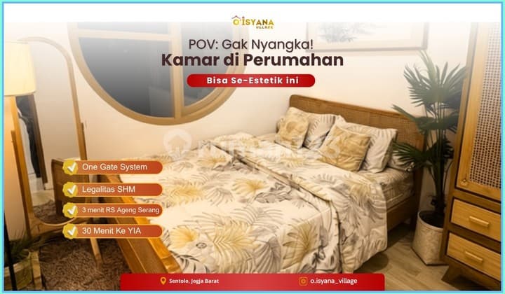 Rumah Dekat Bandara YIA Jogja Desain Jepang 20 Menit ke Kota