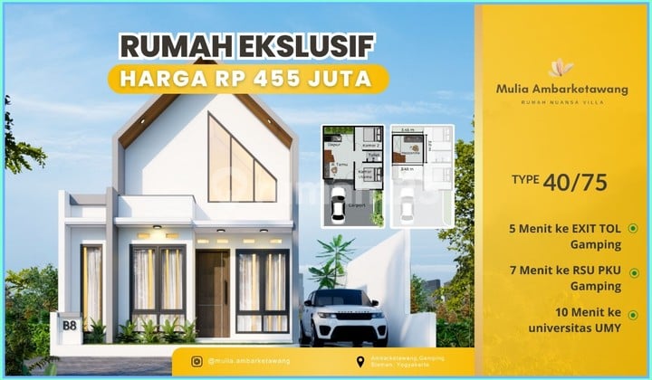 Rumah Dijual Sleman Murah Ada Pos Security Ambarketawang Gamping