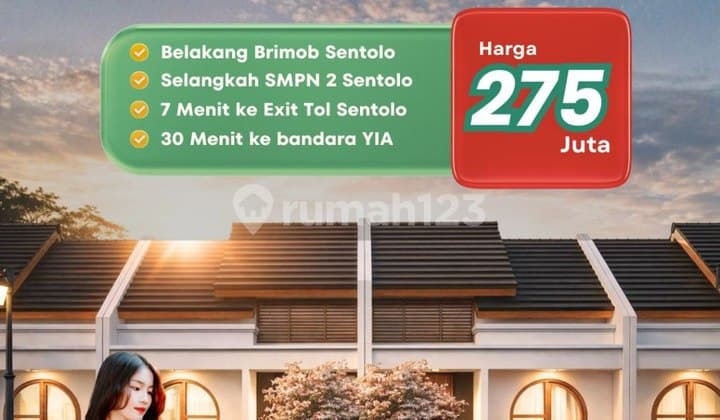 Rumah Harga 275 Jutaan di Sentolo Kulon Progo, Hunian Nyaman di Kawasan Berkembang Dekat Jogja