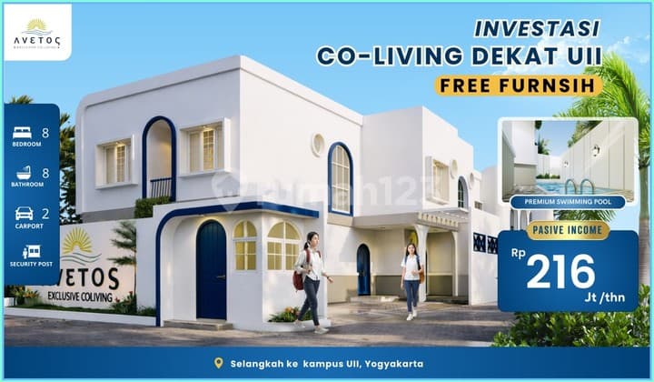 Kos Premium Jogja 2 Lantai Ada Kolam Renang Lokasi Belakang Uii