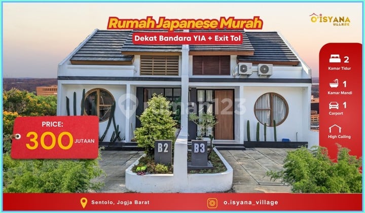 Rumah Murah Jogja Ala Jepang Dalam Cluster Area Exit Tol Sentolo