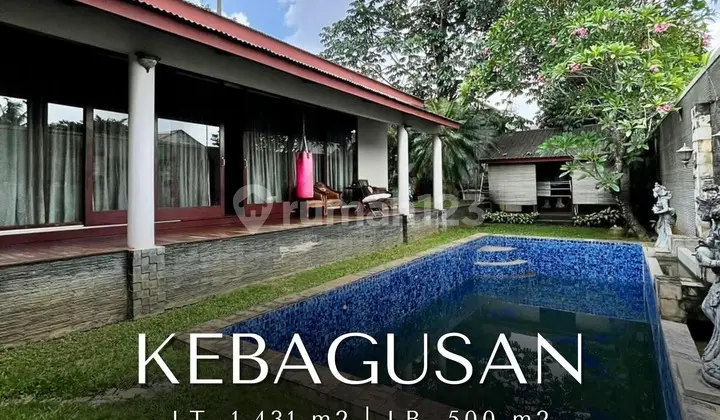 Harga di Bawah NJOP! For Sale Tropical House Halaman Luas