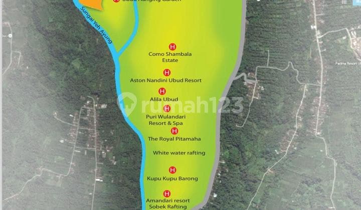 For Sale Beautiful Plot Of Land Right on the Amazing Cliffs of Payangan Ubud