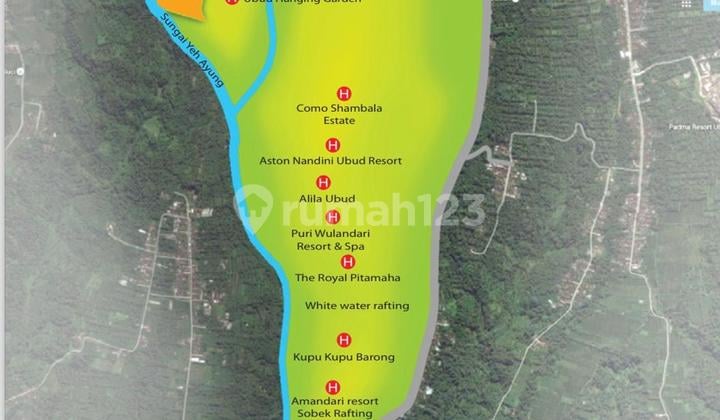 For Sale Beautiful Plot Of Land Right on the Amazing Cliffs of Payangan Ubud
