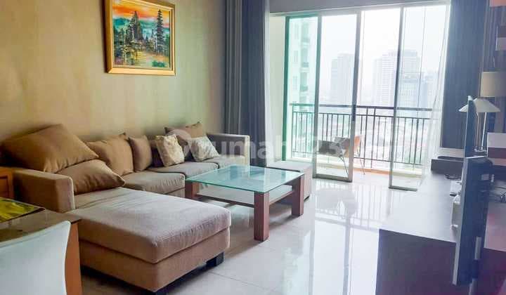 For Sale Apartement Senayan Residence, 2br, Nice View, Golf View From Master Bedroom