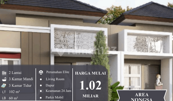 Rumah Cantik Minimalis Modern & Murah di Nongsa, Batam