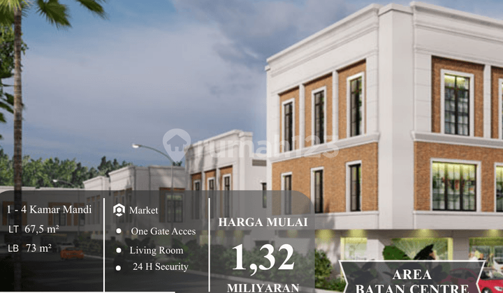 Ruko 2 Lantai Siap Pakai di Kawasan Bisnis Batam Center