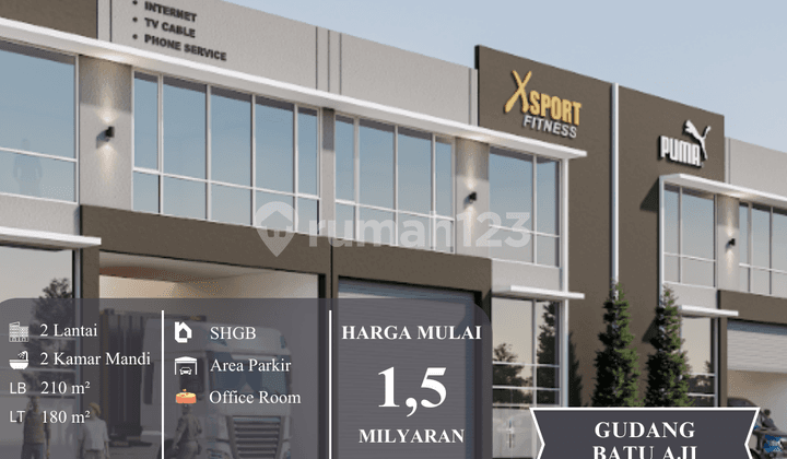 Gudang & Ruko 2 Lantai Batu Aji - Siap Pakai, Siap Cuan!