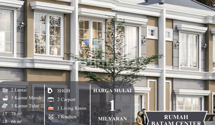 Rumah Nyaman & Strategis di Batam Center - Fasilitas Premium, Harga Terjangkau!