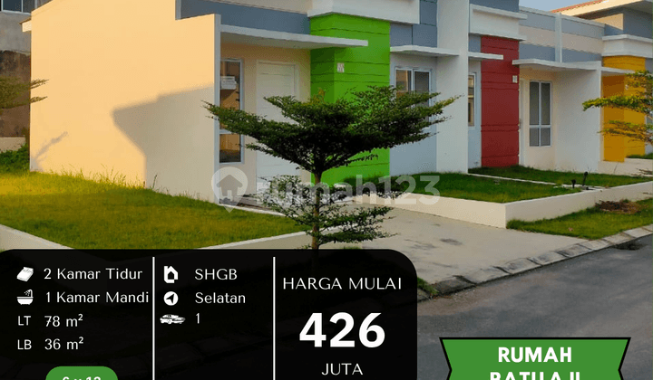 Comfortable 2BR Ready-to-Occupy Affordable House in Batam, Batu Aji