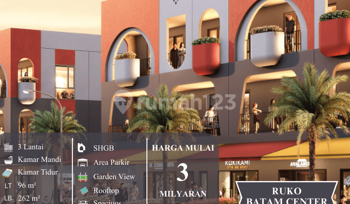 Ruko Mewah Konsep Baru Pertama di Indonesia - Hadir di Batam Center!