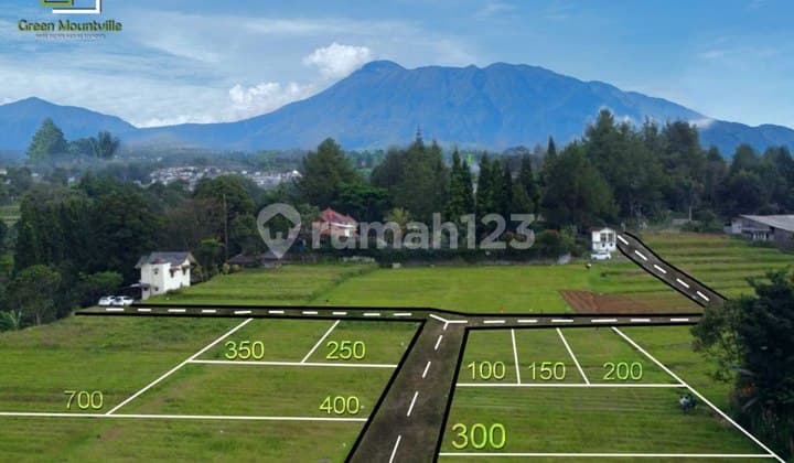 Jual tanah di komplek villa Cisarua Bogor dekat taman safari