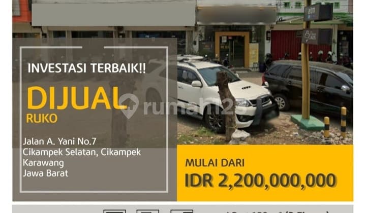 A287 Jual Ruko Bagus Murah Lokasi Strategis di Cikampek Karawang