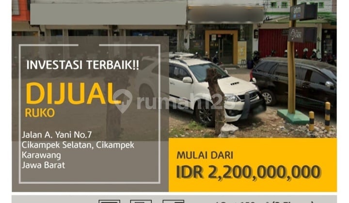 A287 Jual Ruko Bagus Murah Lokasi Strategis di Cikampek Karawang