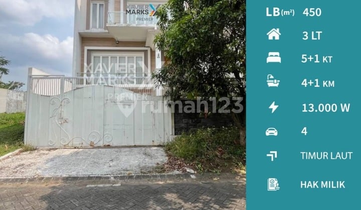 Dijual Rumah Mewah dan Megah 2 LT Kondisi Terawat dan Bagus Siap Huni Row Jalan Lebar Dg Fasilitas Perumahan Terlengkap Lingkungan Aman dan Nyaman Lokasi Strategis Dekat Djati Lounge dan Binus University di Greenwood Boulevard Araya H905
