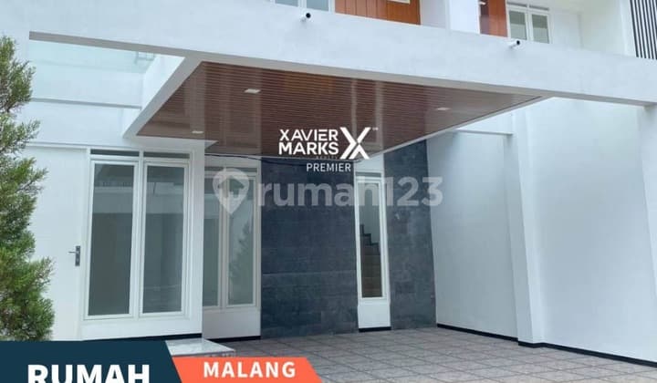 Dijual Baru Gress Rumah Modern Cantik 2Lt Ada Halaman Belakang Vibes Homey Siap Huni Dg One Gate Systemsi Strategis Tengah Kota dan Dikelilingi Banyak Kampus Ternama dan Fasilitas Umum Lainnya di Merjosari Soekarno Hatta Malang Kota H478