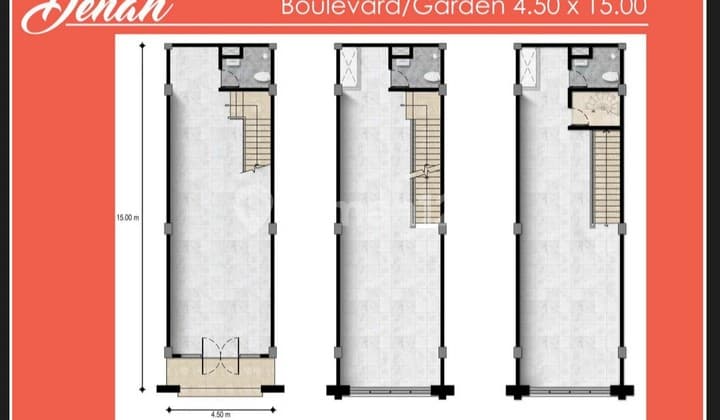 Dijual Dan Bisa Sewa Ruko La Riviera Uk 4,5x15 Type Garden Badan