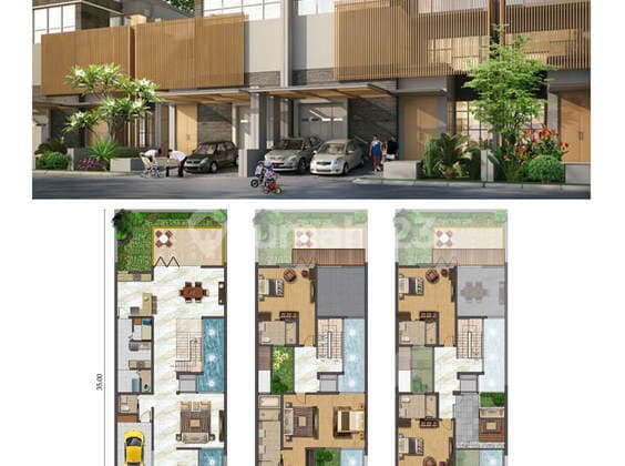 Dijual Rumah Cluster The Chopin Signature Boulevard Uk 10x30 Pik