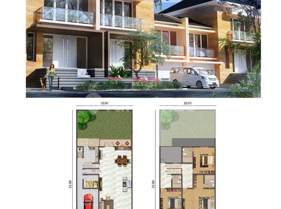 Dijual Rumah Cluster Melody Golf Uk 10X25 Type Aralia Golf Island