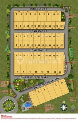 Dijual Kavling Residence Long Beach Uk 12x25 , Pik2