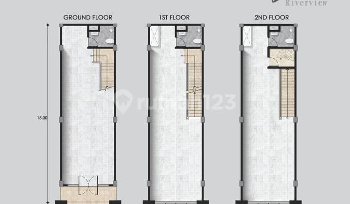 Dijual Ruko Boston Uk 4,5x15 Posisi Hoek