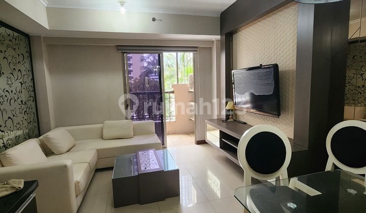 1 587. DISEWAKAN APARTEMEN WATERPLACE TOWER B LANTAI RENDAH FULL FURNISH
