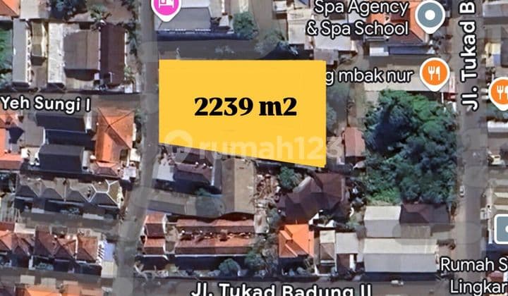 Cheap House Bonus Land in Jalan Tukad Sungi, Renon Denpasar SHM 2.239 m²