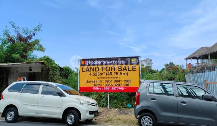 Hot Sale !!! Tanah Jual Premium Jl Pantai Batu Mejan , Canggu