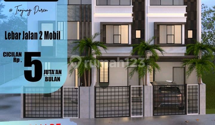 New House Tanjung Duren Street 2 Cars