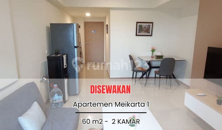Disewakan Unit 60 M2 - 2 Kamar, 2 Balkon, View Gunung, Ff, Smart tv di Meikarta 1