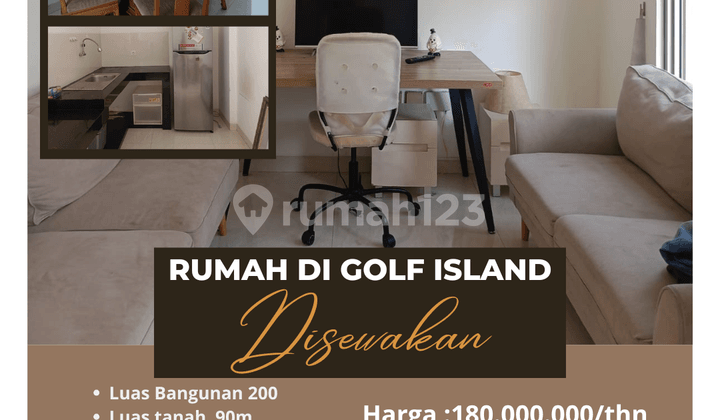 Disewakan Rumah di Golf Island
