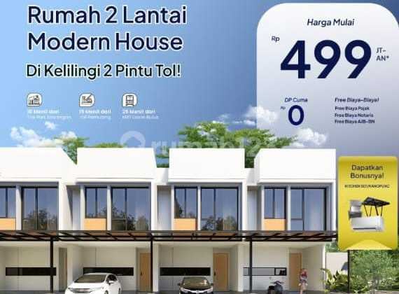 TERMURAH RUMAH 2 LT SMARTHOME DI CINANGKA DKT TOL/BANDARA PONDOK CABE DAN KAMPUS UNIVERSITAS TERBUKA