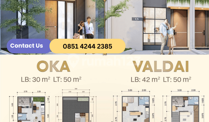 Rumah Dijual Serpong Garden - Cicilan 3jtaan Ada Mezanin nempel BSD - Hanya 5 Menit Stasiun Cisauk