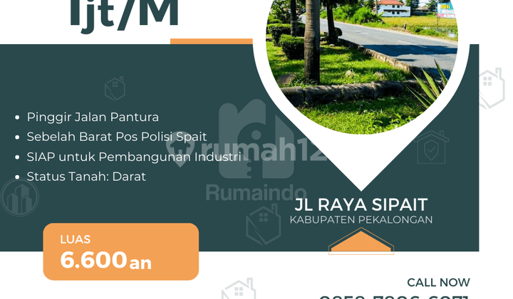 DIJUAL TANAH STRATEGIS PANTURA PEKALONGAN