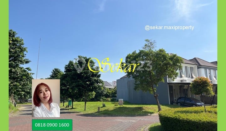 For Sale Kavling Vivacia Eminent Bsd Posisi Huk Bagus Depan Taman