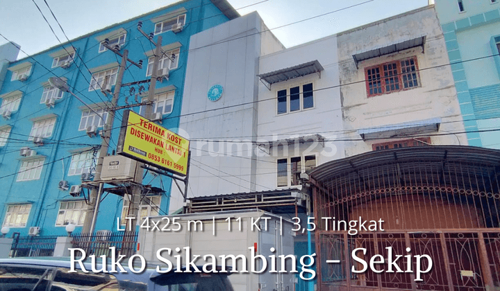 Dijual Ruko Kos 11 Kamar Jalan Sikambing Daerah Sekip Dekat Unpri