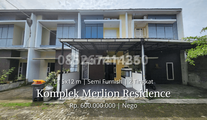 For Sale House Merlion Residence Complex Jalan Bayu Ringroad Sunggal