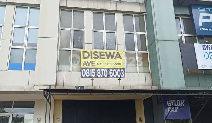 Disewa Ruko Jalur Sutera Hadap Jalan Utama 3 Lantai