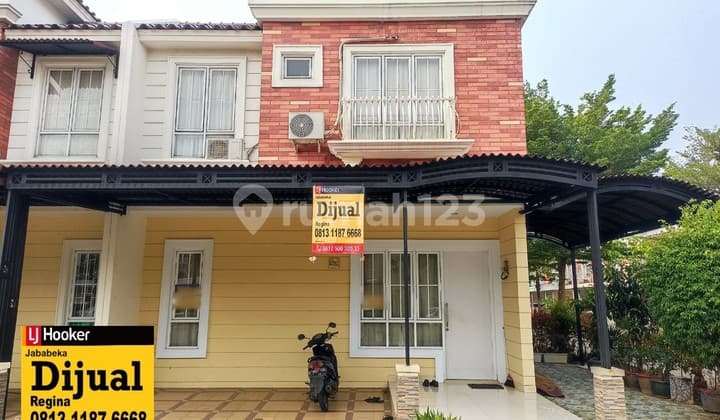 Dijual Rumah Hook Lokasi Strategis 2 Lantai Cluster D Cataluna Jababeka