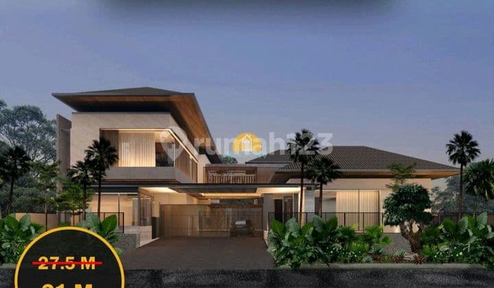 Luxury House Interior Design Patio Living With Swimming Pool In Citrasun Semarang Elite Housing